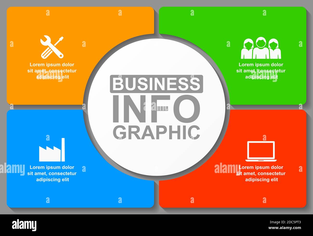 Business infographic vector template with 4 options Stock Vector Image ...