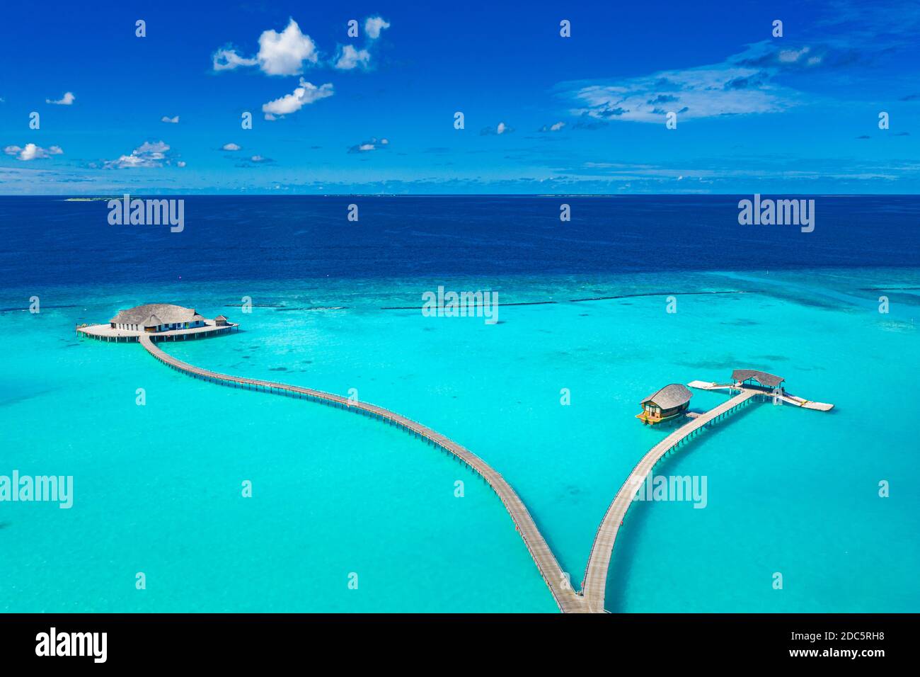 Aerial drone sky idyllic resort hi-res stock photography and images - Alamy