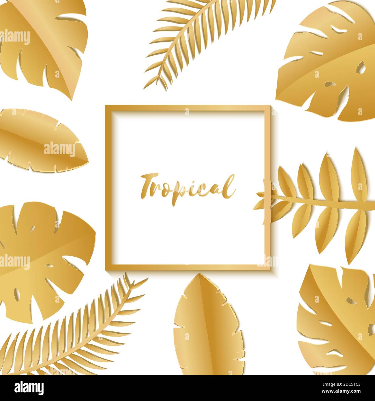 Gold leaves Cut Out Stock Images & Pictures - Alamy