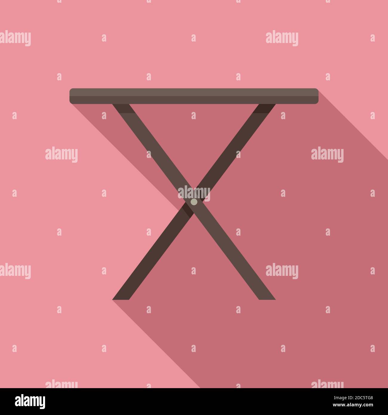 Folding small table icon, flat style Stock Vector Image & Art - Alamy