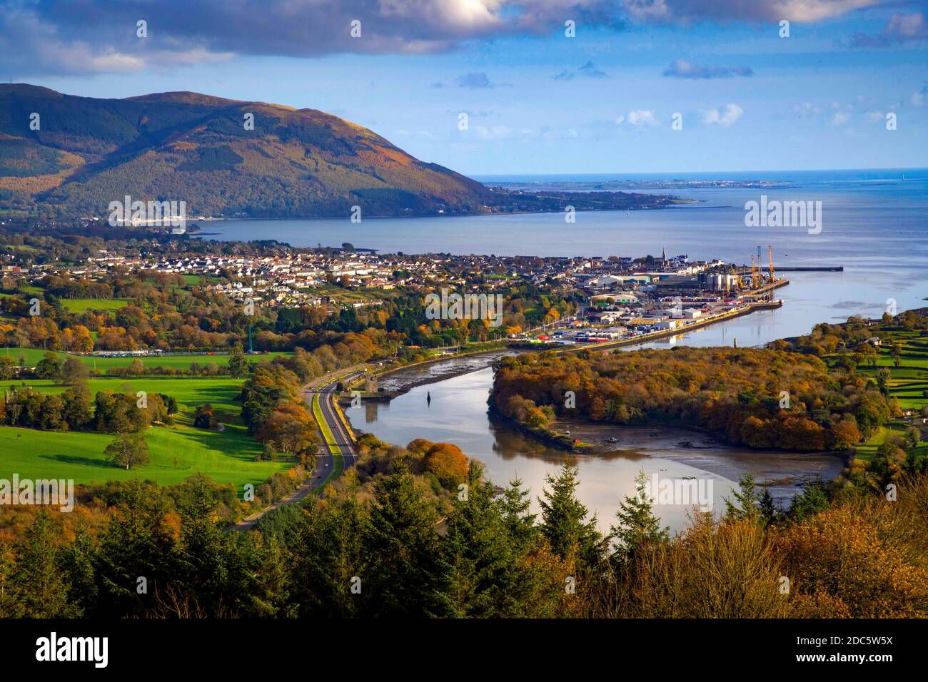 Flagstaff Viewpoint Newry, Co. Down, Northern Ireland Stock Photo