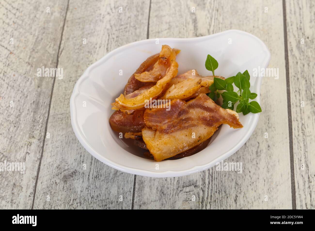 Pork ear snack in the bowl Stock Photo Alamy
