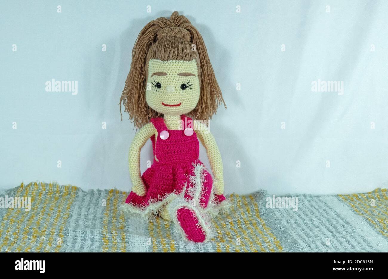 Blondie crochet doll Stock Photo