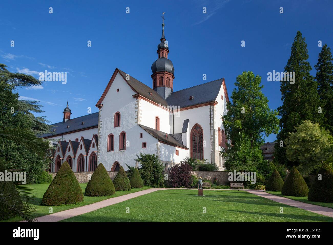 geography / travel, Germany, Hesse, Eltville at Rhine, basilica monastery Eberbach, Hattenheim, Eltvil, Additional-Rights-Clearance-Info-Not-Available Stock Photo
