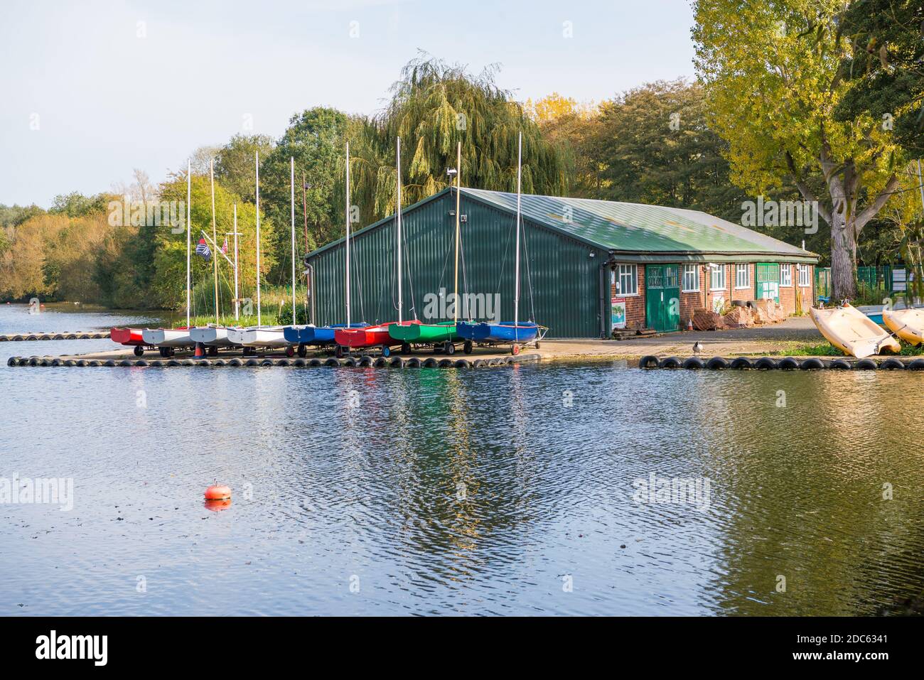 Sailing club at Rickmansworth Aquadrome, Hertfordshire, England, UK ...