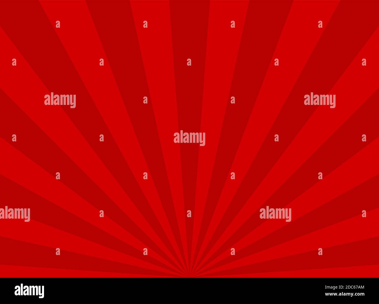 Sunlight rays horizontal background. Bright red color burst background ...