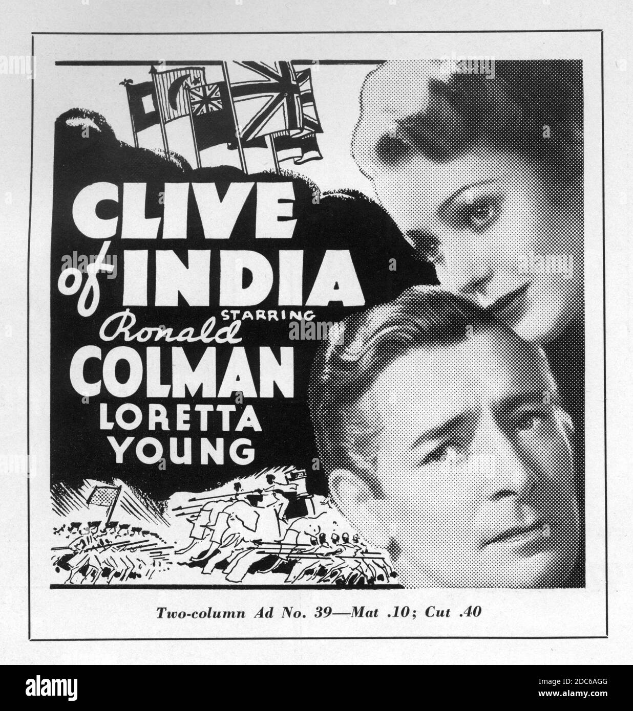 Ronald Colman And Loretta Young In Clive Of India 1935 Director Richard