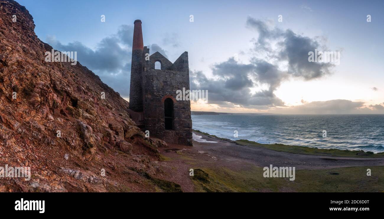 wheal Coates towanroath engine house cornwall England uk between