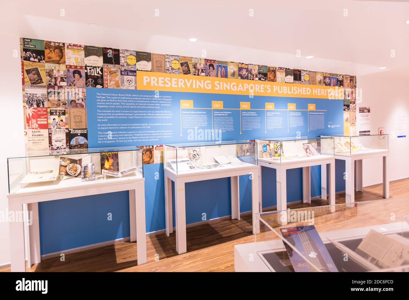 An exhibition about preserving Singapore published heritage for the public to study or learn