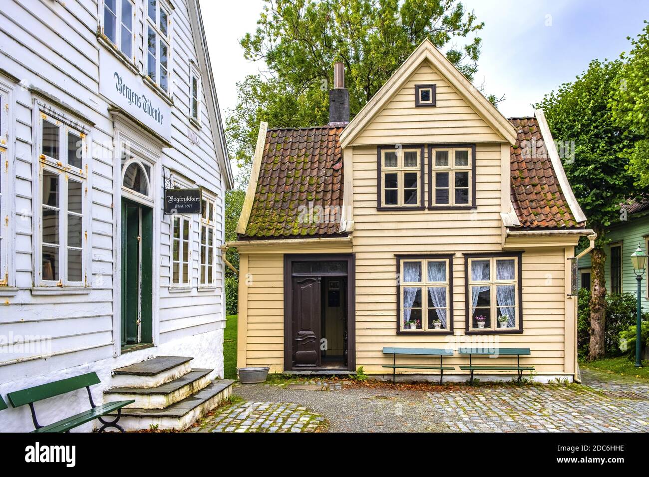 Bergen, Hordaland / Norway 2019/09/06 Reconstructed XIX century