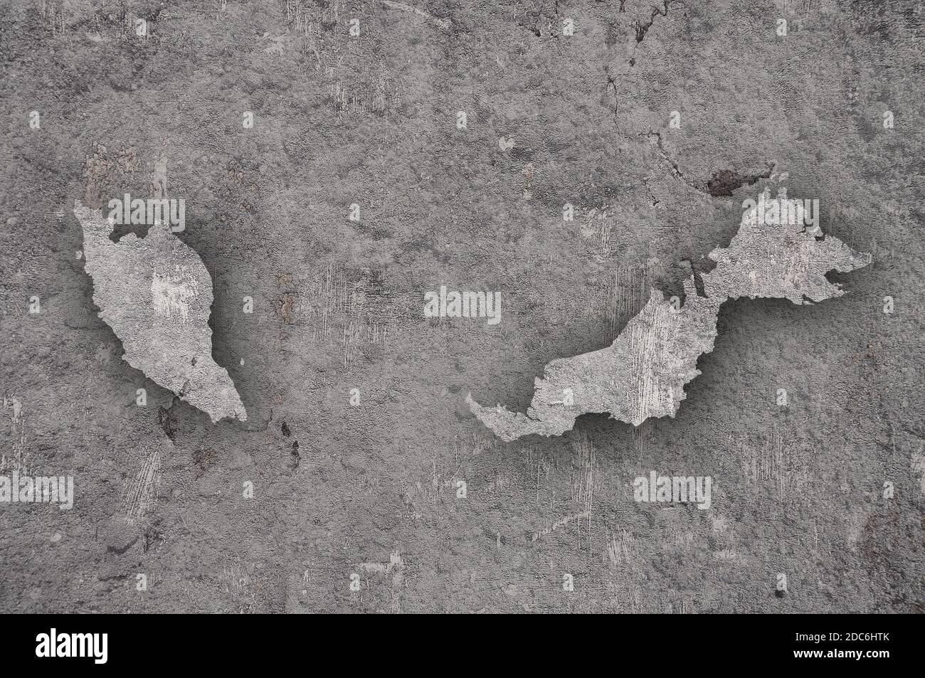 Map of Malaysia on weathered concrete Stock Photo - Alamy