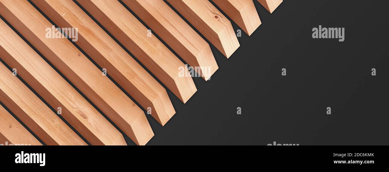 Solid Wood Slats ✔️ Custom-made Vertical Wooden Slats