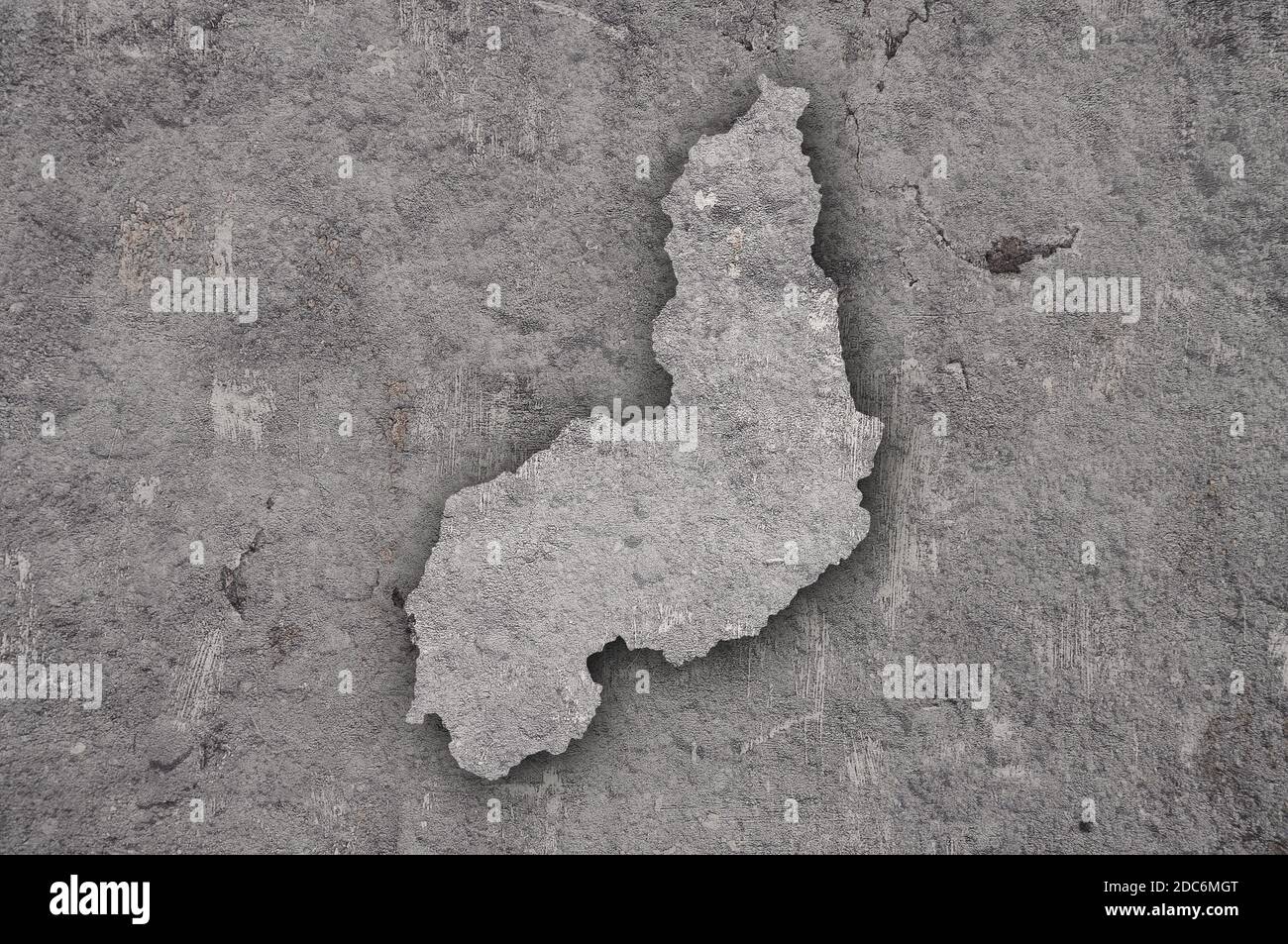 Map of Piaui on weathered concrete Stock Photo - Alamy