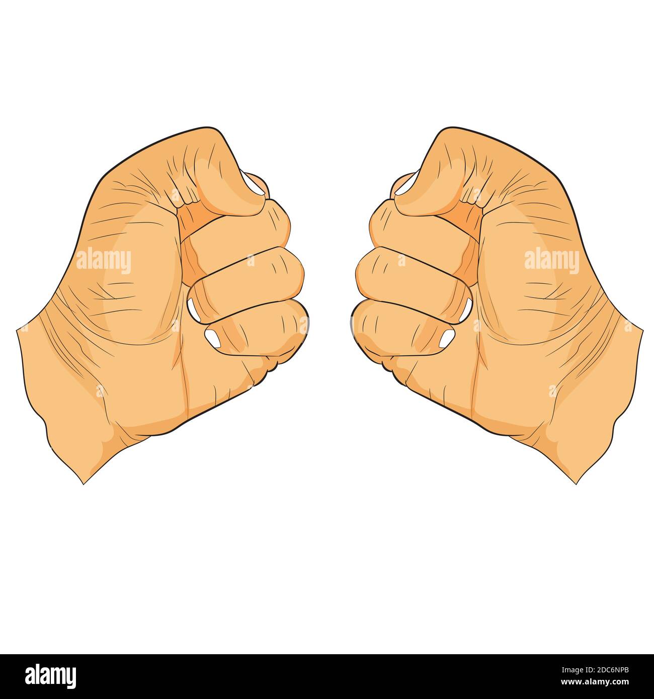 Fist fight icon clenched fist hires stock photography and images Alamy