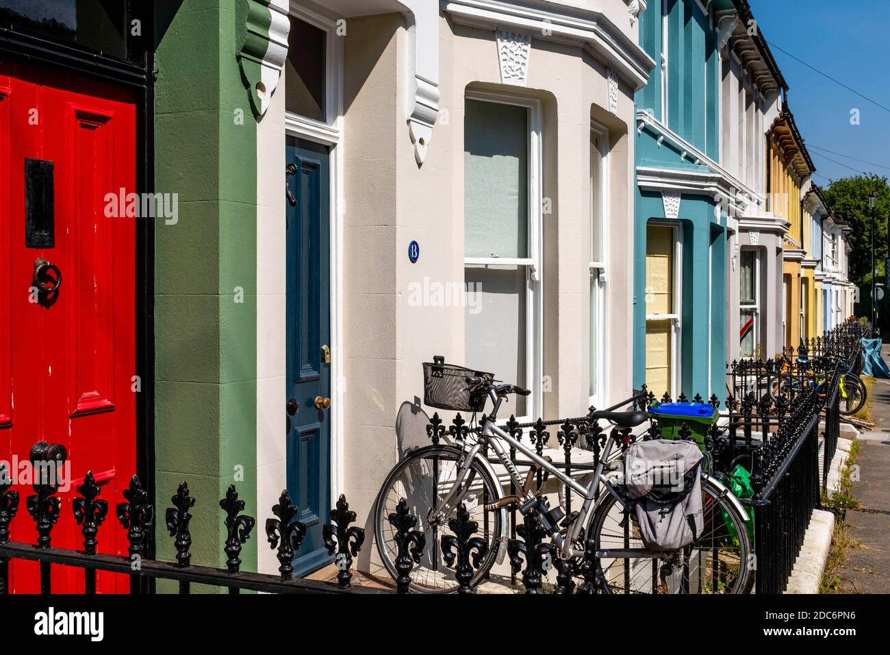 Colourful Houses, Lewes, East Sussex, UK Stock Photo Alamy