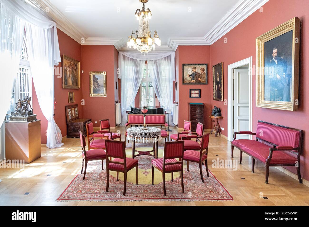 Oblegorek, Swietokrzyskie / Poland - 2020/08/16: Historic living room ...