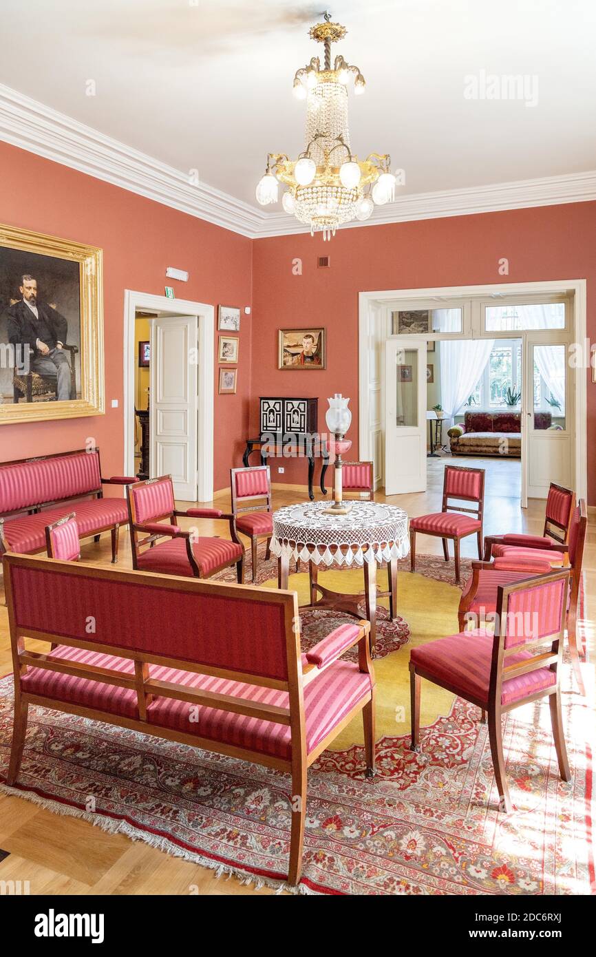 Oblegorek, Swietokrzyskie / Poland - 2020/08/16: Historic living room ...