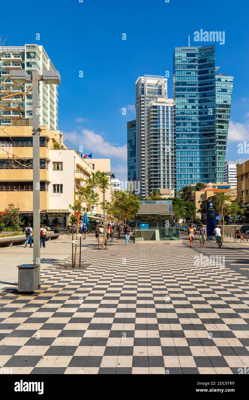 Tel Aviv Yafo, Gush Dan / Israel - 2017/10/11: Panoramic view of