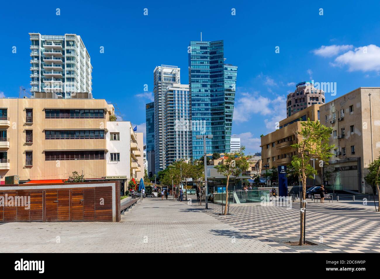 Tel Aviv Yafo, Gush Dan / Israel - 2017/10/11: Panoramic view of