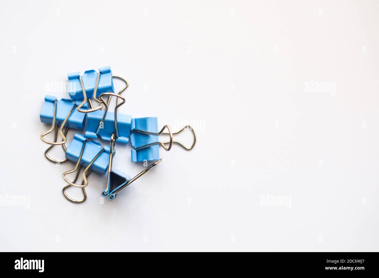 Colored iron paper clips. paper clips with many unique pastel color