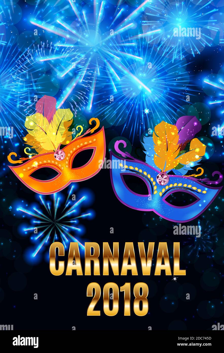 Popularity Masquerade Popular Event Brazil Carnival in South America During Summe. Background ...