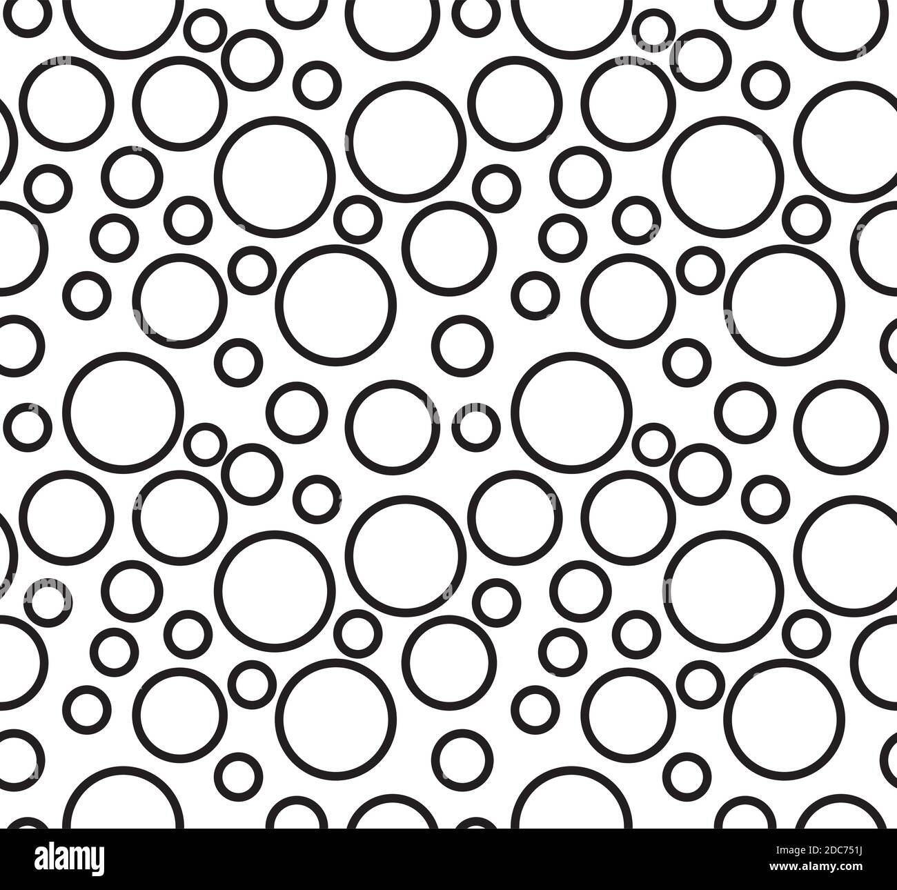 Trendy texture with circles, Abstract geometric seamless pattern ...