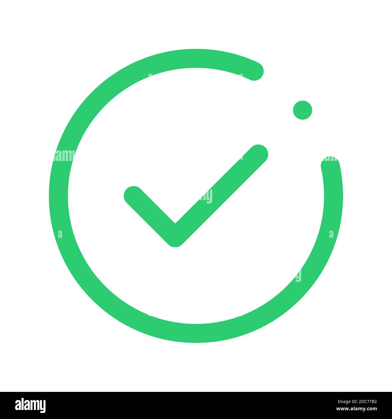 Check Mark Vector Icon. Checkmark Right Symbol Tick Sign. Approved Symbol.  Isolated On White Background Stock Vector Image & Art - Alamy