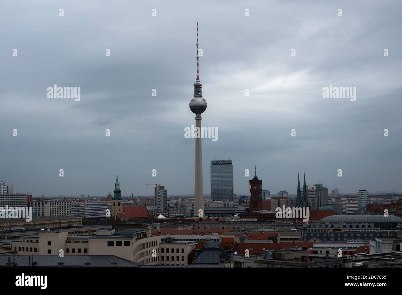 Berliner Fernsehturm Stock Photo