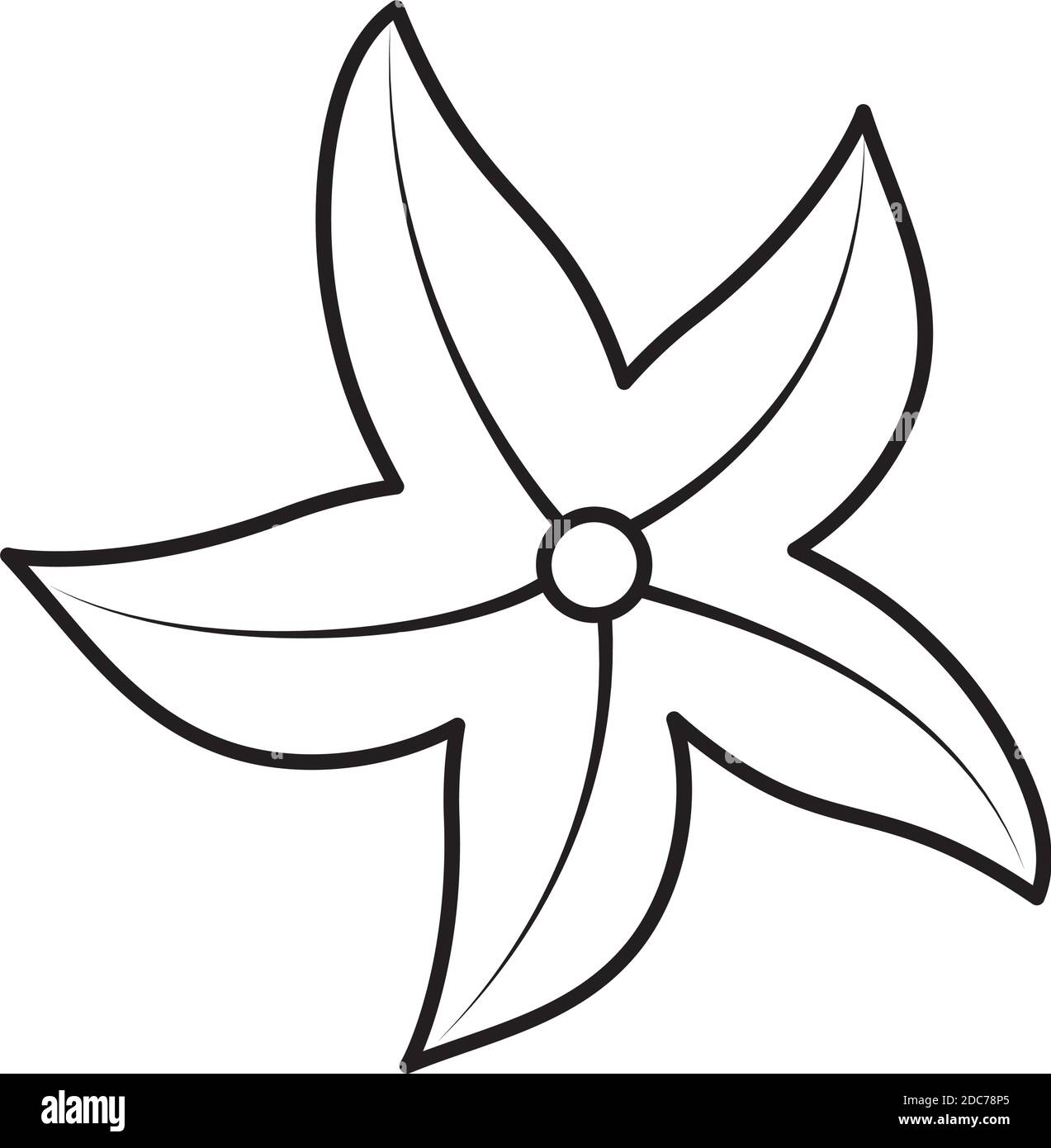 tropical leaf icon over white background, line style, vector ...