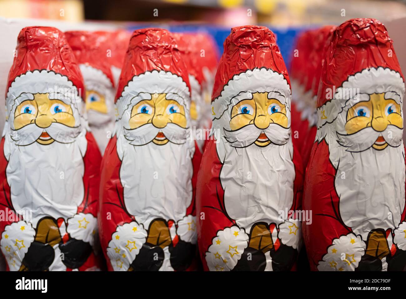 Christmas chocolate gifts on sale in a supermarket in the UK Stock