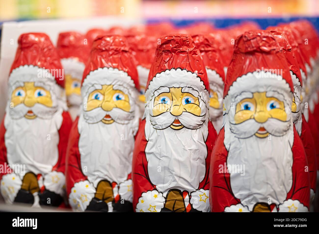 Christmas chocolate gifts on sale in a supermarket in the UK Stock
