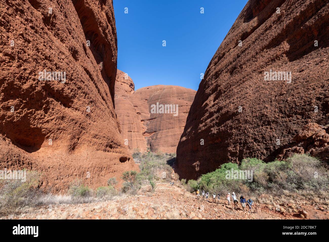 Spectacular Australian landscape near Alice Springs, Northern Territory, Australia. Stock Photo