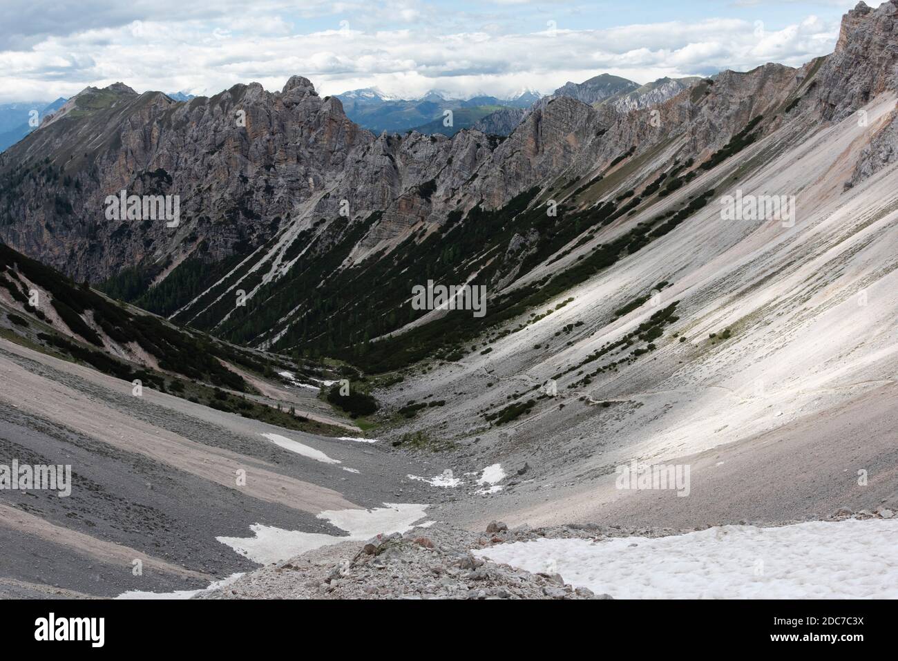 Val di Fanes, Dolomites Stock Photo