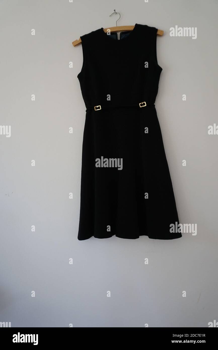 Vintage Black Dress Stock Photo