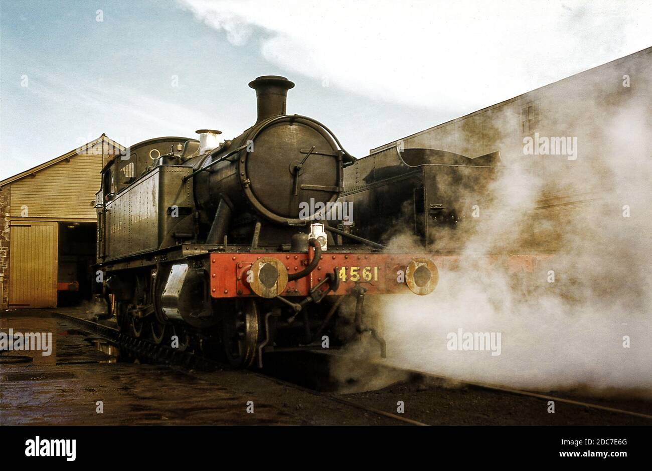 GWR Tank engine on the West Somerset Railway at Minehead station 1996 Stock Photo