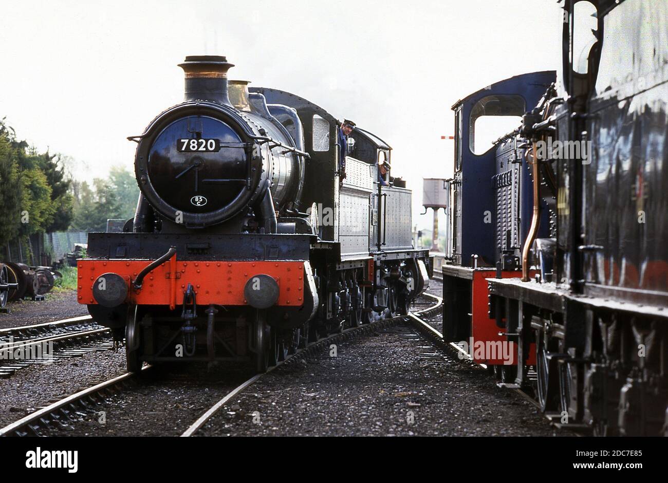 7820 Dinmore Manor on the West Somerset Railway at Minehead station 1996 Stock Photo