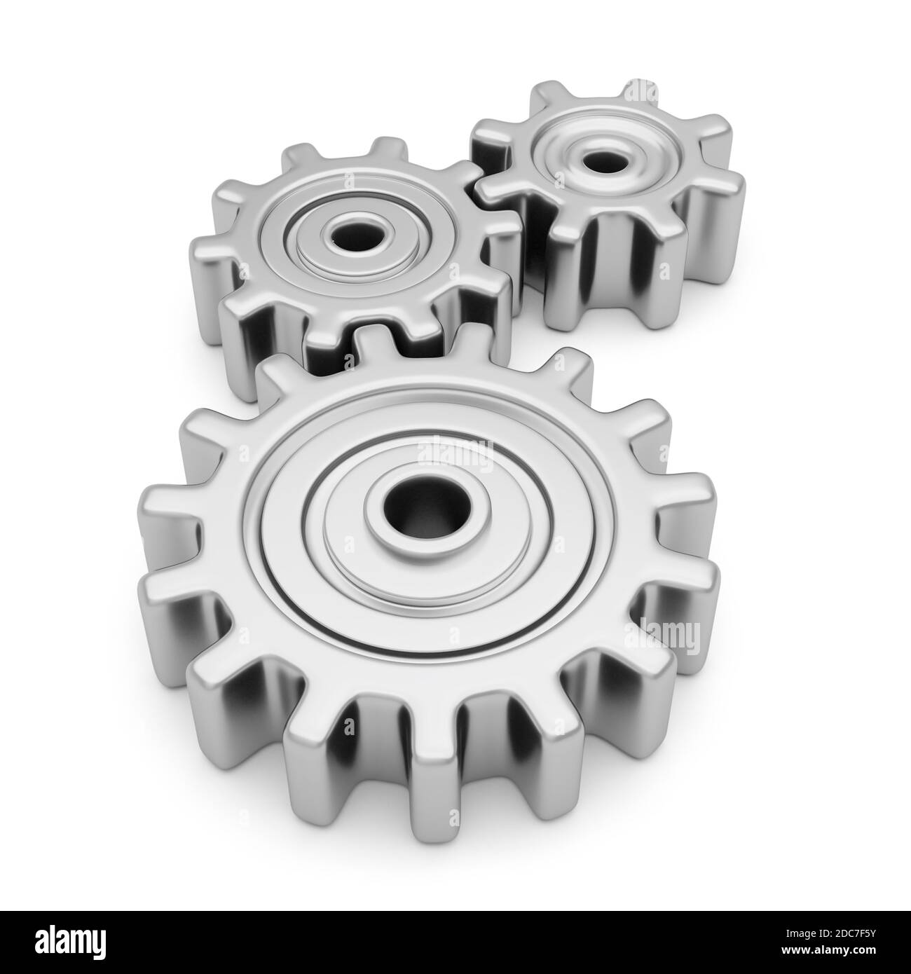 gears mechanism gear teamwork cooperation 3D illustration Stock Photo