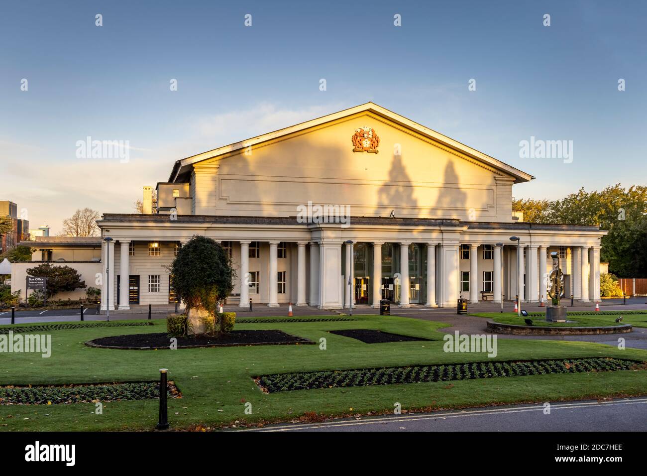 The De Montfort Hall live music and performance venue in Leicester, England Stock Photo