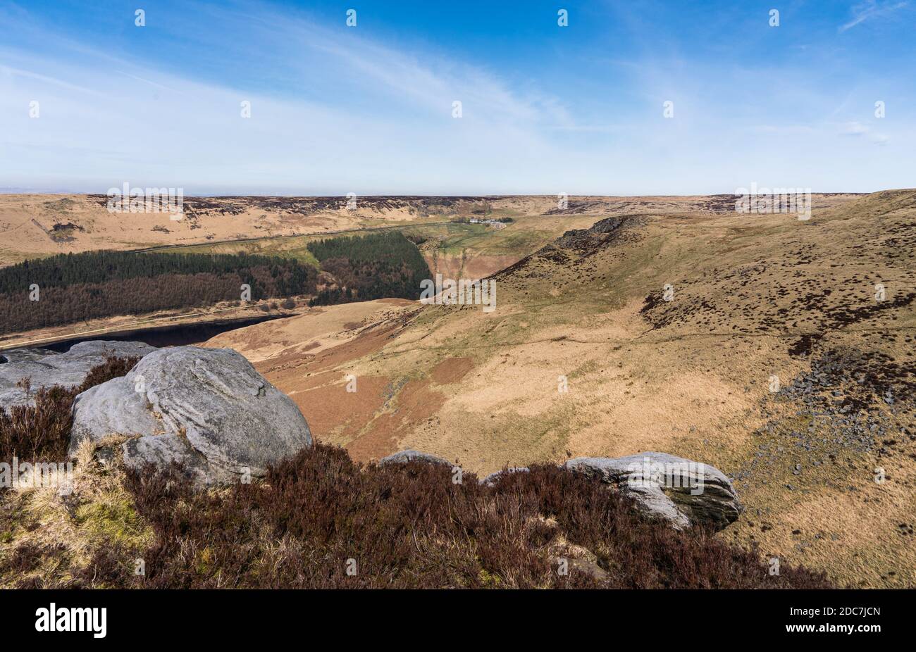 ashway rocks from dean rocks, dovestones in the peak district Stock ...