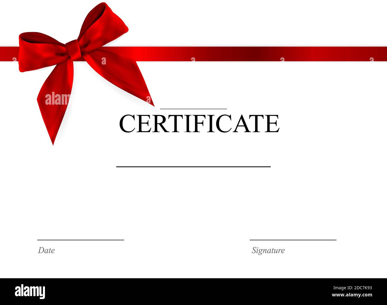 Red Certificate Background