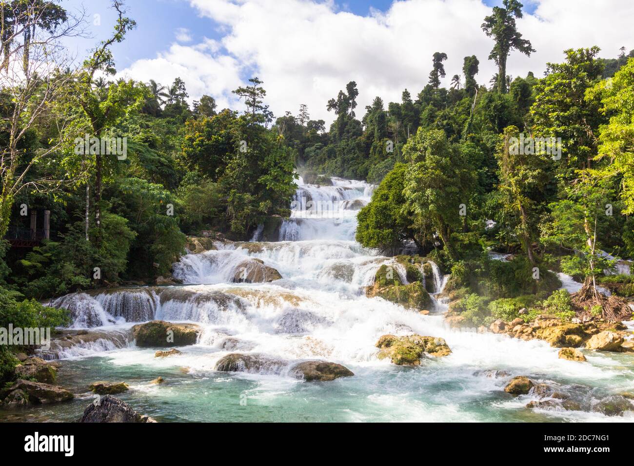 The famous Aliwagwag Falls in Cateel, Davao Oriental is the longest
