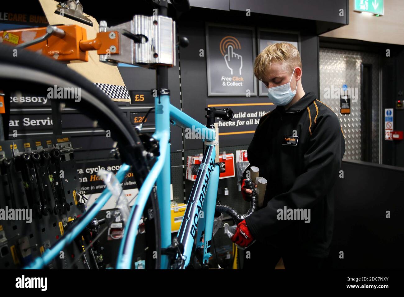 Halfords in Rugby, Britain November 