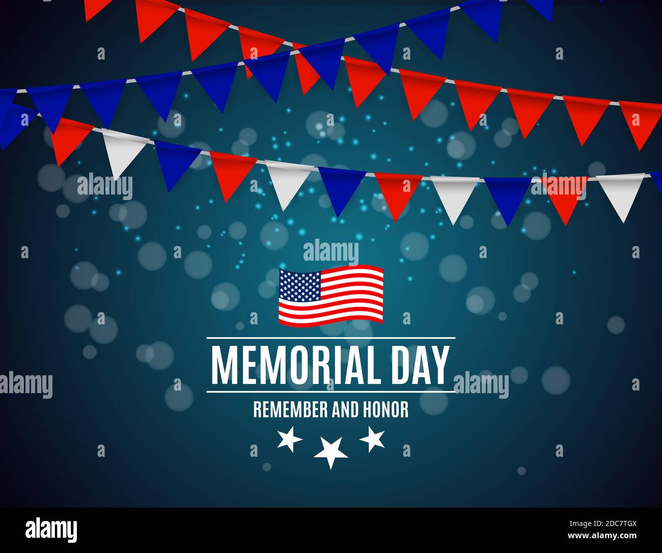 Memorial Day in USA Background Template Illustration Stock Photo - Alamy