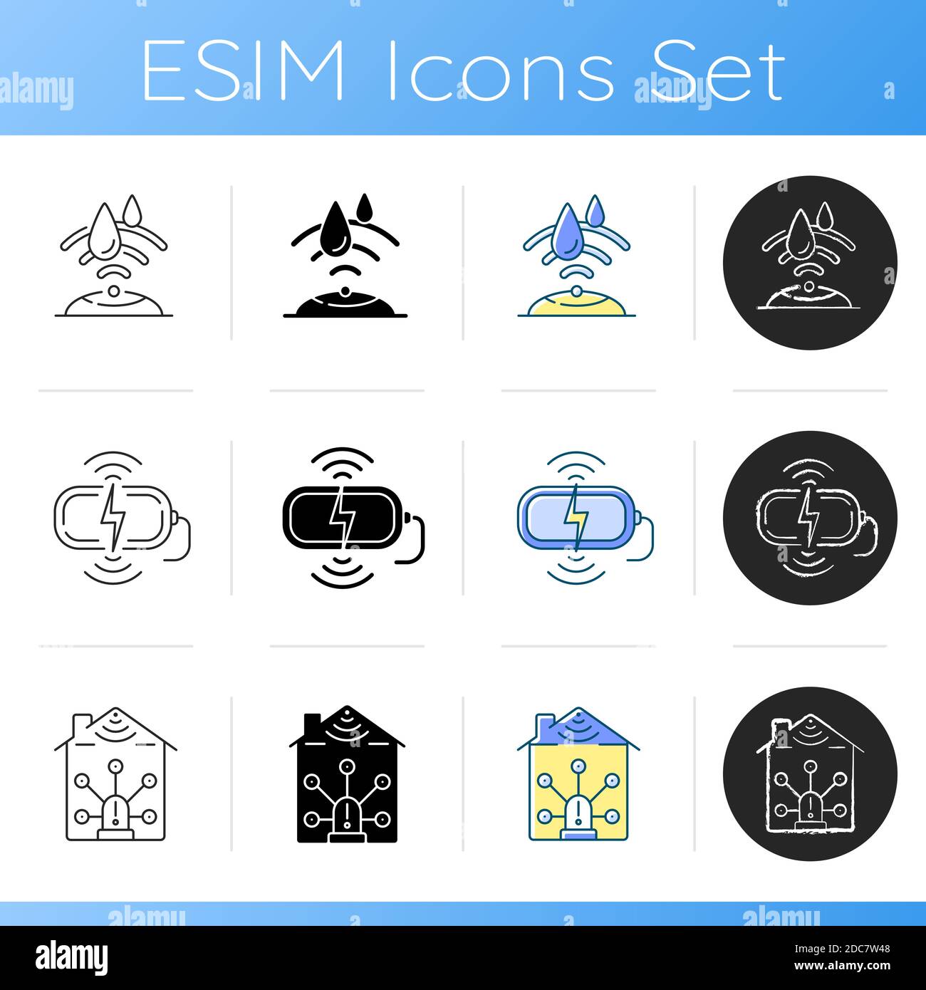 Smart home icons set Stock Vector Image & Art - Alamy