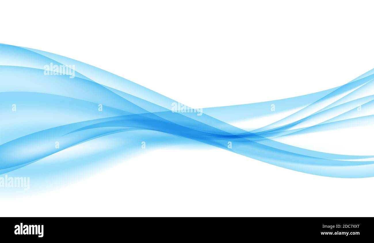 Abstract Wave on White Background. Illustration Stock Photo - Alamy