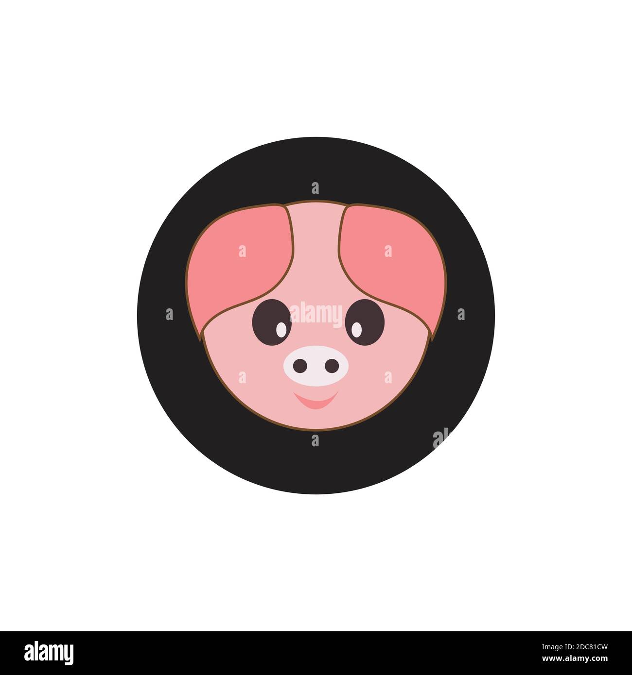 pig head vector icon logo Stock Vector Image & Art - Alamy