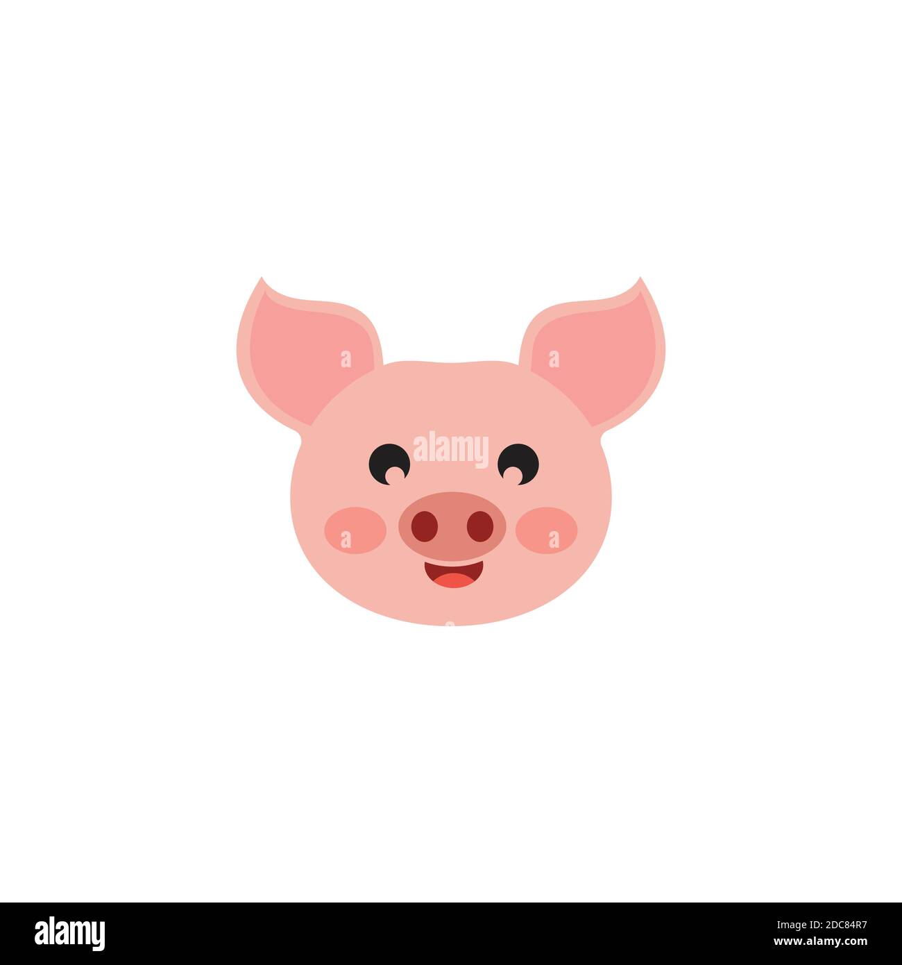 pig head vector icon logo Stock Vector Image & Art - Alamy