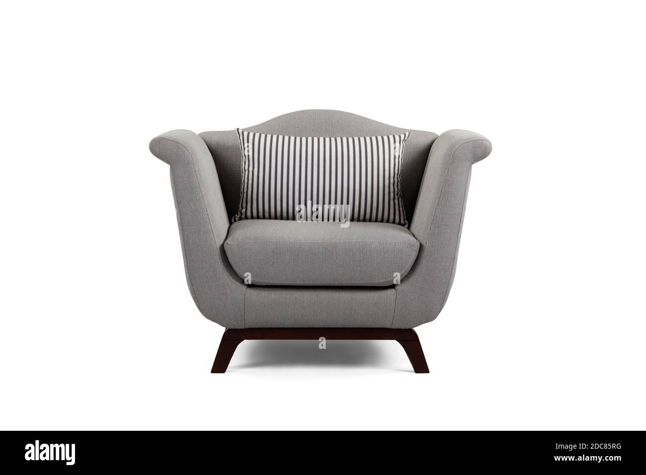 Single sofa modern comfort on white background . front view Stock Photo