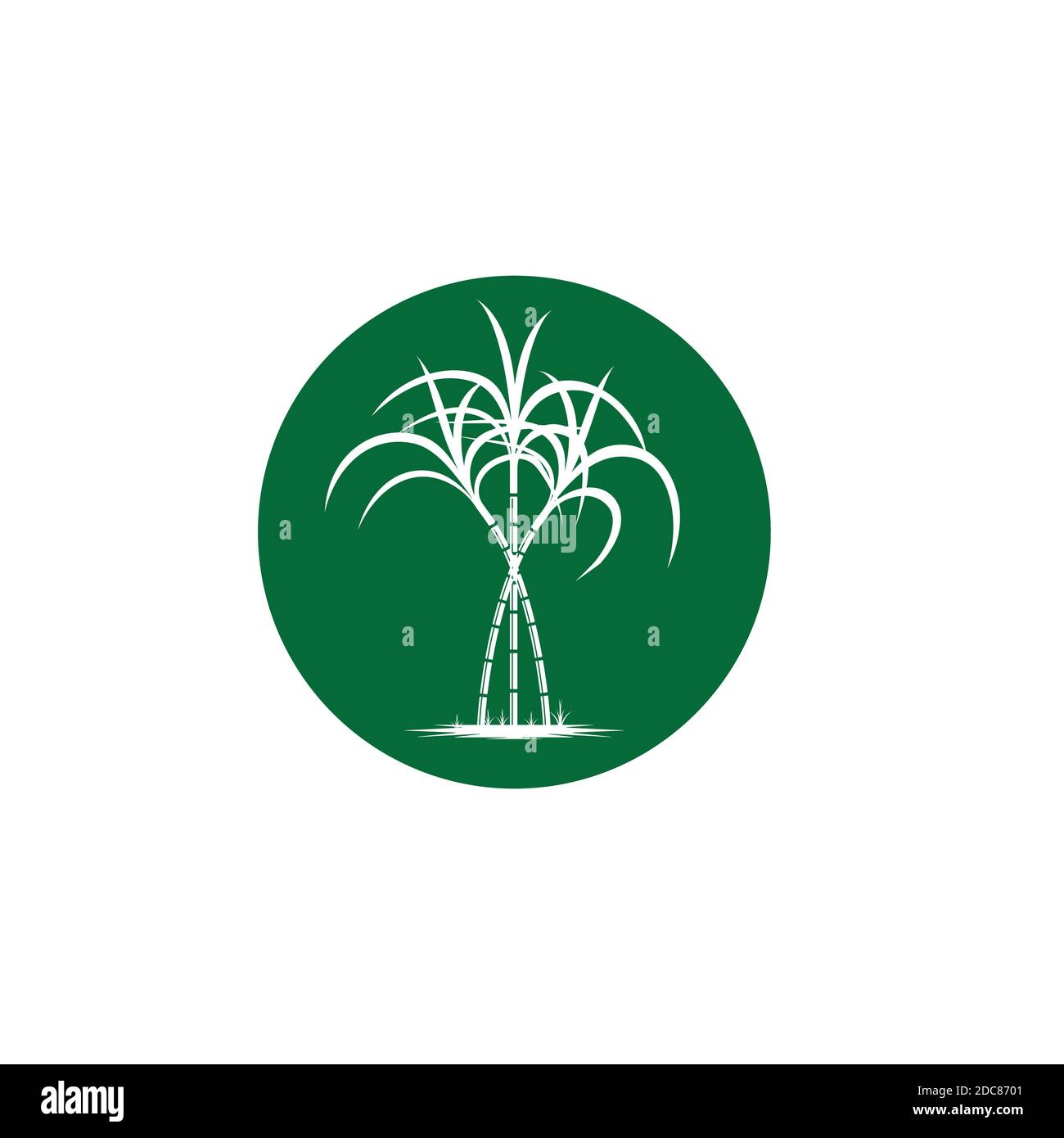 sugar cane logo vector icon illustration Stock Vector | Adobe Stock