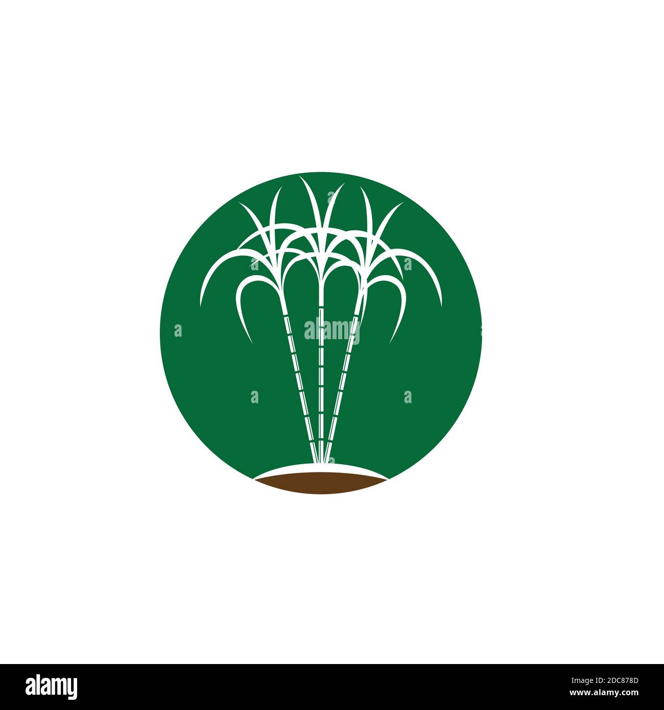 Sugarcane logo and symbol Stock Vector